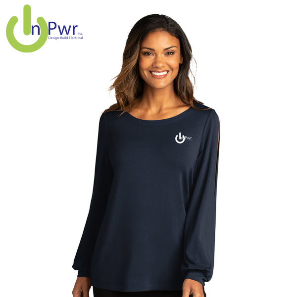 InPwr - LK5600 Port Authority ® Ladies Luxe Knit Jewel Neck Top