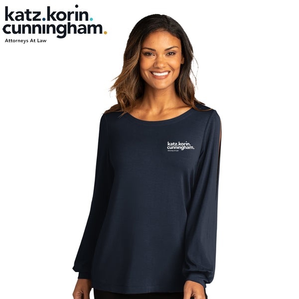 KKC - LK5600 Port Authority ® Ladies Luxe Knit Jewel Neck Top