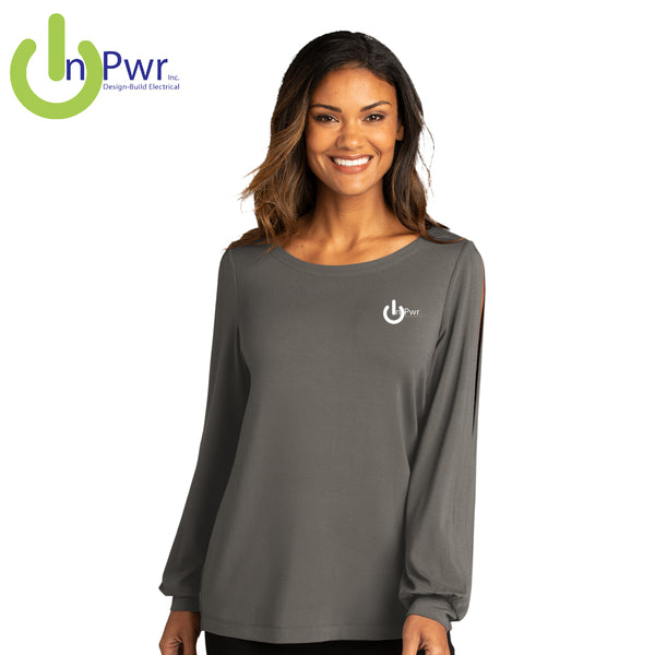 InPwr - LK5600 Port Authority ® Ladies Luxe Knit Jewel Neck Top