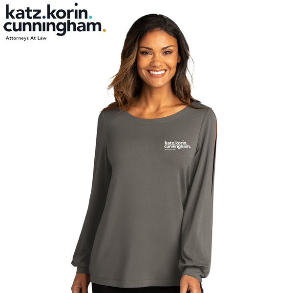 KKC - LK5600 Port Authority ® Ladies Luxe Knit Jewel Neck Top