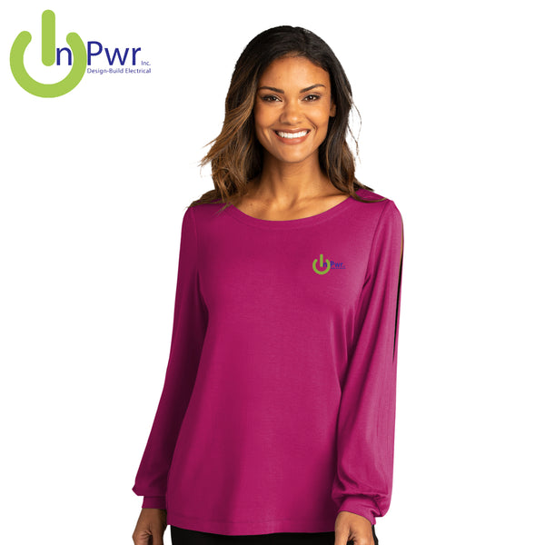InPwr - LK5600 Port Authority ® Ladies Luxe Knit Jewel Neck Top
