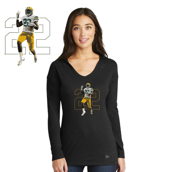 FeedDex - LNEA131 New Era® Ladies Tri-Blend Performance Pullover Hoodie Tee (1)