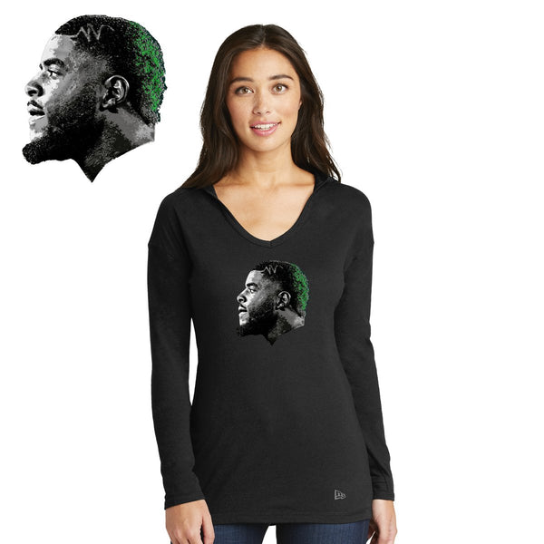 FeedDex - LNEA131 New Era® Ladies Tri-Blend Performance Pullover Hoodie Tee (2)