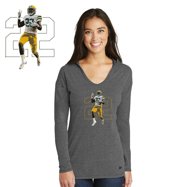 FeedDex - LNEA131 New Era® Ladies Tri-Blend Performance Pullover Hoodie Tee (1)