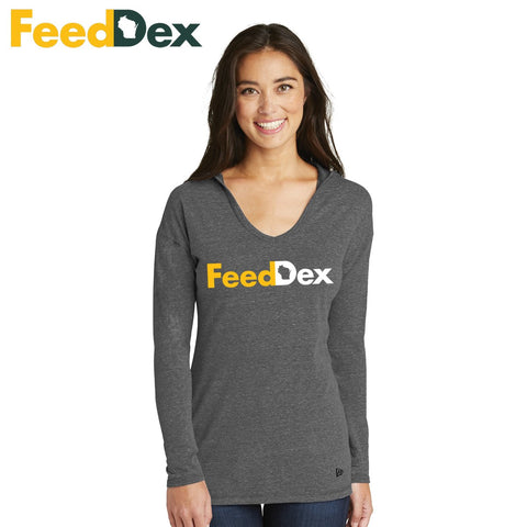 FeedDex - LNEA131 New Era® Ladies Tri-Blend Performance Pullover Hoodie Tee (4)