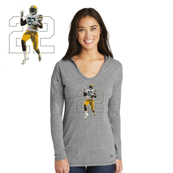 FeedDex - LNEA131 New Era® Ladies Tri-Blend Performance Pullover Hoodie Tee (1)