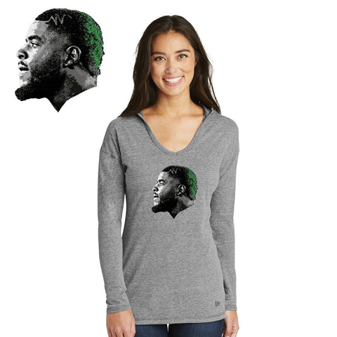 FeedDex - LNEA131 New Era® Ladies Tri-Blend Performance Pullover Hoodie Tee (2)