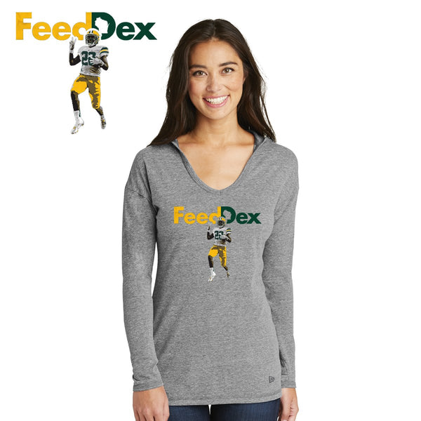 FeedDex - LNEA131 New Era® Ladies Tri-Blend Performance Pullover Hoodie Tee (3)