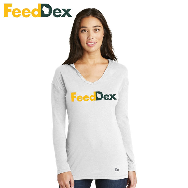 FeedDex - LNEA131 New Era® Ladies Tri-Blend Performance Pullover Hoodie Tee (4)