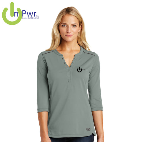 InPwr - LOG132 OGIO® Ladies Fuse Henley