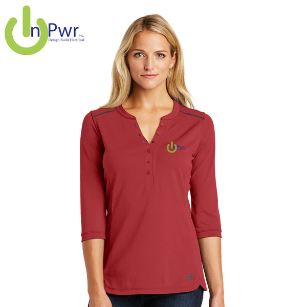 InPwr - LOG132 OGIO® Ladies Fuse Henley