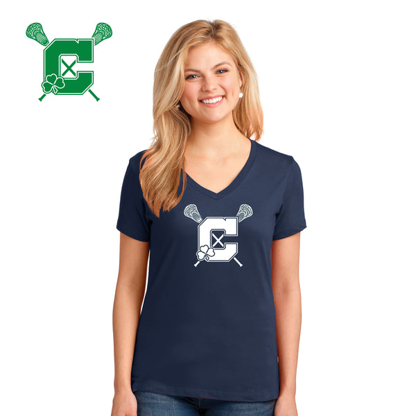 Cathedral - LPC54V Port & Company® Ladies Core Cotton V-Neck Tee