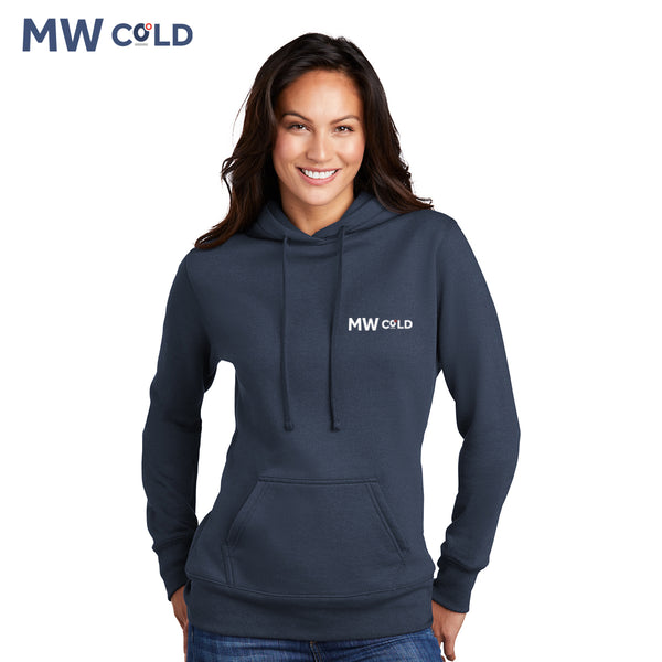 MWCold - LPC78H Port & Company ® Ladies Core Fleece Pullover Hooded Sweatshirt