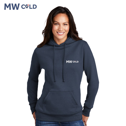 MWCold - LPC78H Port & Company ® Ladies Core Fleece Pullover Hooded Sweatshirt