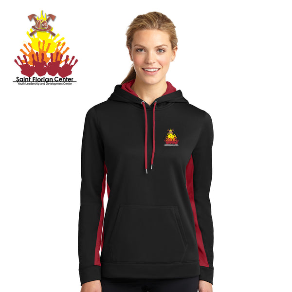 Saint Florian - LST235 S222527port-Tek® Ladies Sport-Wick® Fleece Colorblock Hooded Pullover