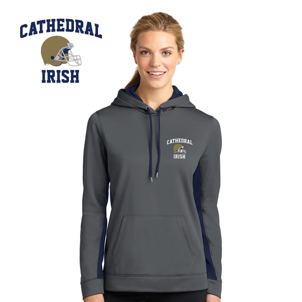 Cathedral - LST235 Sport-Tek® Ladies Sport-Wick® Fleece Colorblock Hooded Pullover