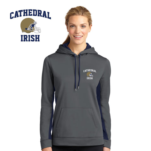 Cathedral - LST235 Sport-Tek® Ladies Sport-Wick® Fleece Colorblock Hooded Pullover