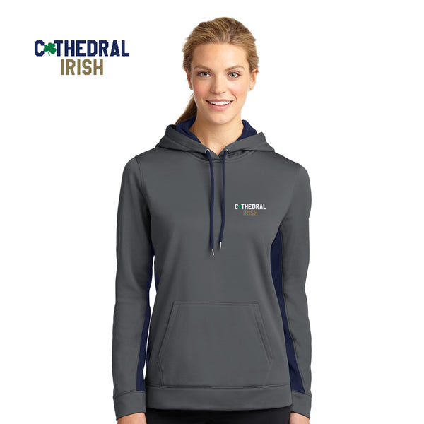 Cathedral - LST235 Sport-Tek® Ladies Sport-Wick® Fleece Colorblock Hooded Pullover