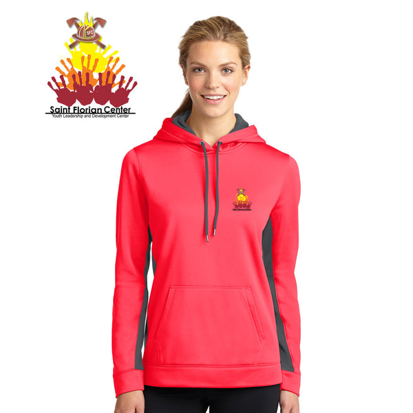 Saint Florian - LST235 S222527port-Tek® Ladies Sport-Wick® Fleece Colorblock Hooded Pullover