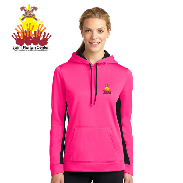 Saint Florian - LST235 S222527port-Tek® Ladies Sport-Wick® Fleece Colorblock Hooded Pullover