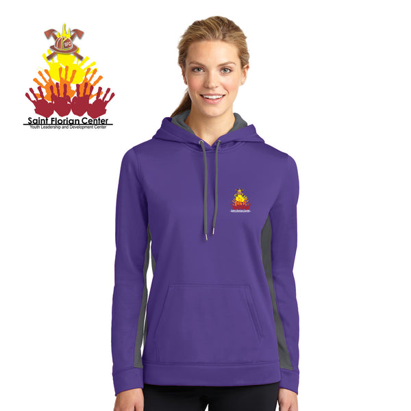 Saint Florian - LST235 S222527port-Tek® Ladies Sport-Wick® Fleece Colorblock Hooded Pullover