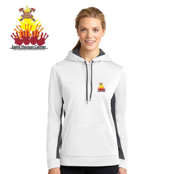 Saint Florian - LST235 S222527port-Tek® Ladies Sport-Wick® Fleece Colorblock Hooded Pullover