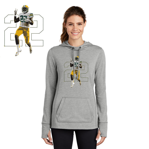 FeedDex - LST296 Sport-Tek ® Ladies PosiCharge ® Tri-Blend Wicking Fleece Hooded Pullover (1)