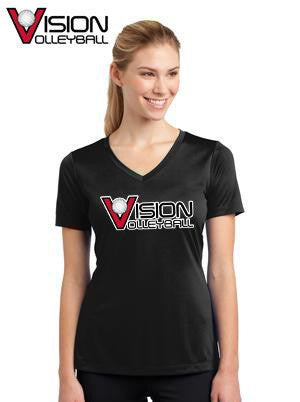 LST353 Sport-Tek® Ladies V-Neck PosiCharge™ Competitor™ Tee