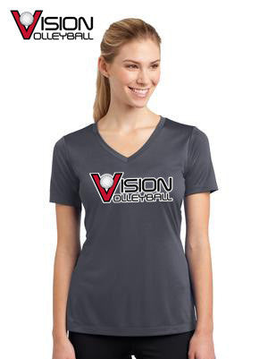 LST353 Sport-Tek® Ladies V-Neck PosiCharge™ Competitor™ Tee