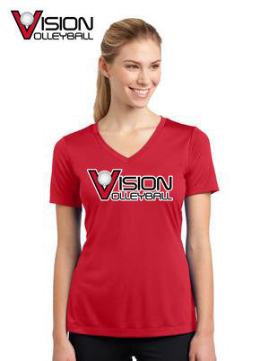 LST353 Sport-Tek® Ladies V-Neck PosiCharge™ Competitor™ Tee