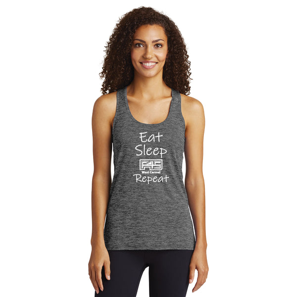 F45 - LST396 Sport-Tek® Ladies PosiCharge® Electric Heather Racerback Tank
