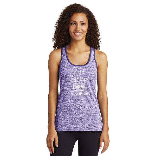F45 - LST396 Sport-Tek® Ladies PosiCharge® Electric Heather Racerback Tank
