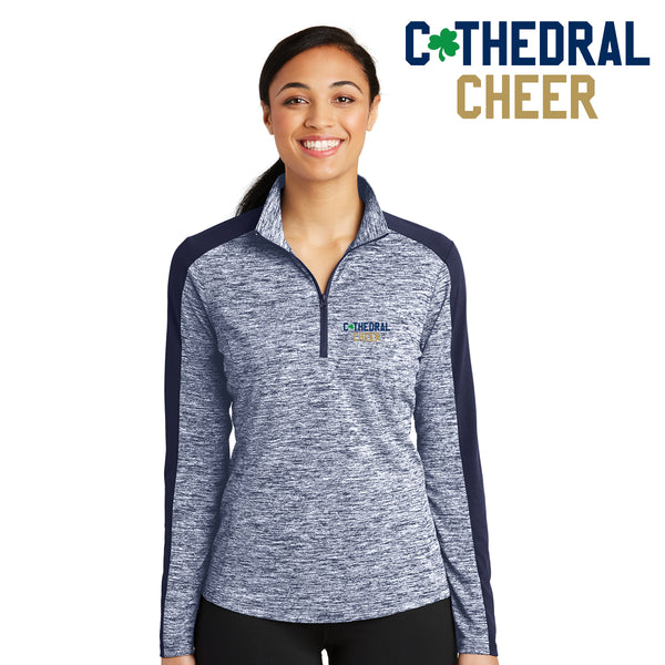 Cathedral - LST397 Sport-Tek® Ladies PosiCharge® Electric Heather Colorblock 1/4-Zip Pullover