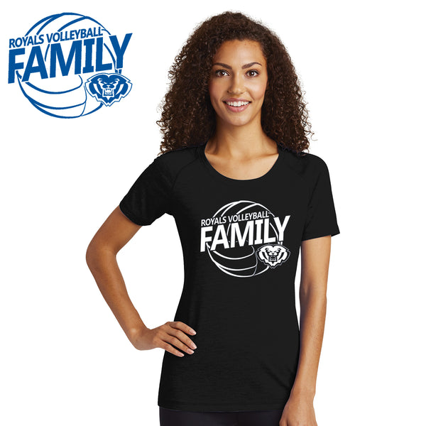 HSE Volleyball - LST400 Sport-Tek® Ladies PosiCharge® Tri-Blend Wicking Scoop Neck Raglan Tee