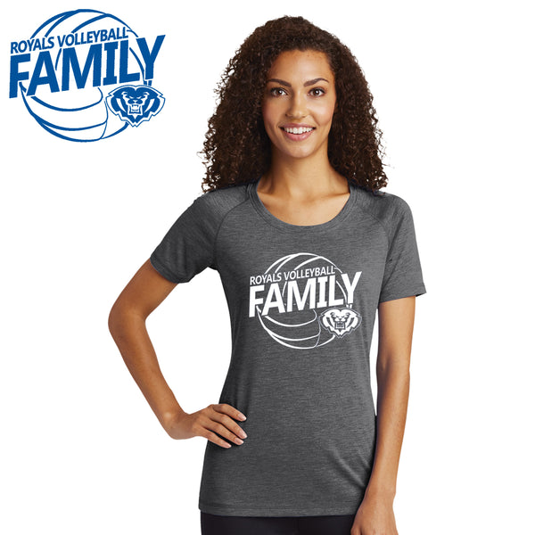 HSE Volleyball - LST400 Sport-Tek® Ladies PosiCharge® Tri-Blend Wicking Scoop Neck Raglan Tee