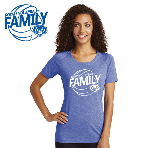 HSE Volleyball - LST400 Sport-Tek® Ladies PosiCharge® Tri-Blend Wicking Scoop Neck Raglan Tee