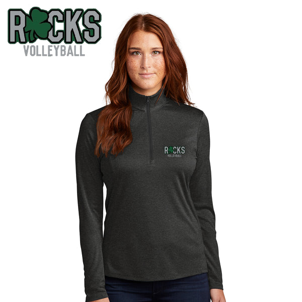 Rocks Volleyball - LST469-b Sport-Tek ® Ladies Endeavor 1/2-Zip Pullover