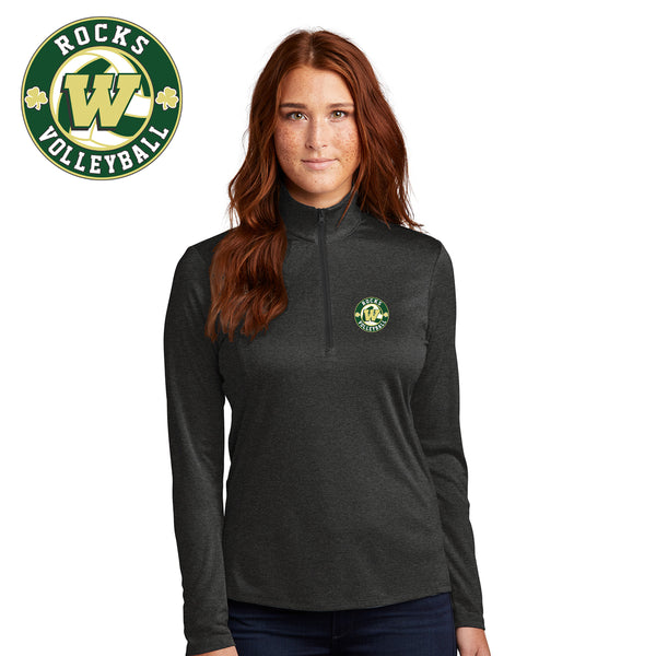 Rocks Volleyball - LST469-a Sport-Tek ® Ladies Endeavor 1/2-Zip Pullover