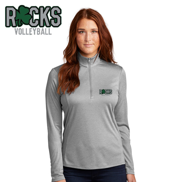 Rocks Volleyball - LST469-b Sport-Tek ® Ladies Endeavor 1/2-Zip Pullover