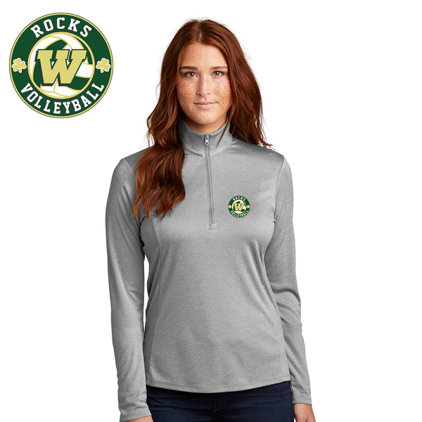 Rocks Volleyball - LST469-a Sport-Tek ® Ladies Endeavor 1/2-Zip Pullover