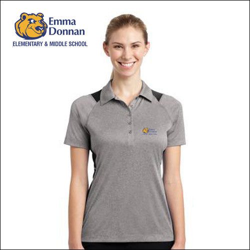 Emma LST665 Sport-Tek® Ladies Heather Colorblock Contender™ Polo