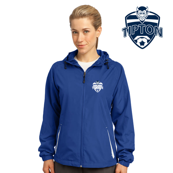 Tipton Soccer 2 - LST76 Sport-Tek® Ladies Colorblock Hooded Raglan Jacket