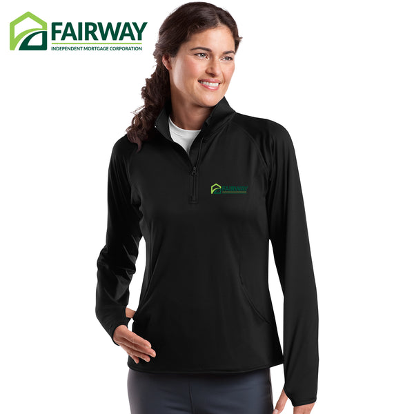 Fairway - LST850 Sport-Tek® Ladies Sport-Wick® Stretch 1/2-Zip Pullover