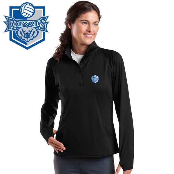 HSE Volleyball - LST850 Sport-Tek® Ladies Sport-Wick® Stretch 1/2-Zip Pullover