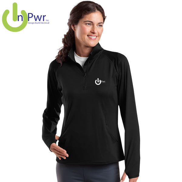InPwr - LST850 Sport-Tek® Ladies Sport-Wick® Stretch 1/2-Zip Pullover
