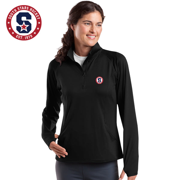 South Stars Hockey - LST850 Sport-Tek® Ladies Sport-Wick® Stretch 1/2-Zip Pullover