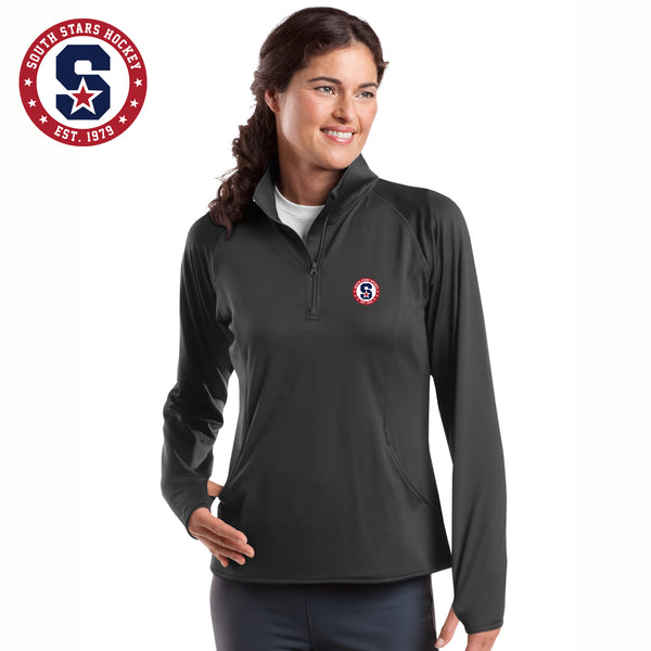 South Stars Hockey - LST850 Sport-Tek® Ladies Sport-Wick® Stretch 1/2-Zip Pullover