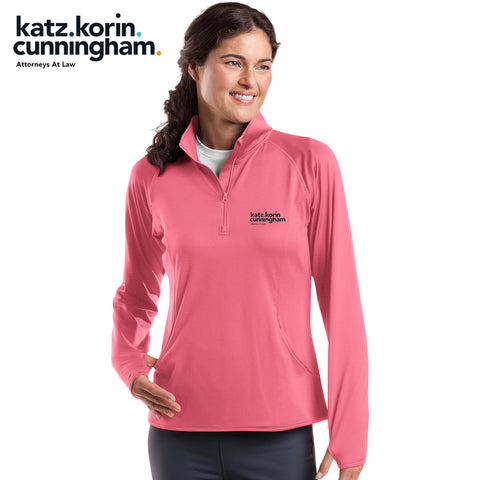KKC - LST850 Sport-Tek® Ladies Sport-Wick® Stretch 1/2-Zip Pullover