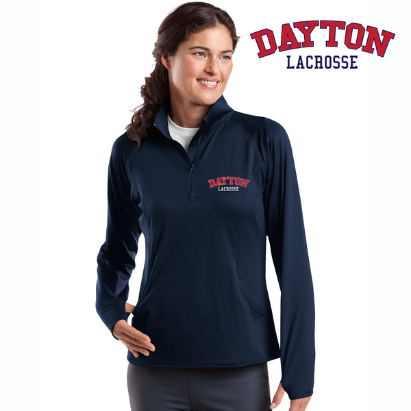 Dayton Lacrosse - LST850 Sport-Tek® Ladies Sport-Wick® Stretch 1/2-Zip Pullover