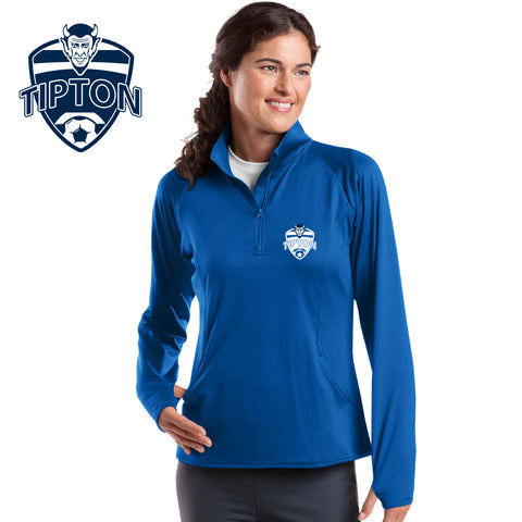 Tipton Soccer 3 - LST850 Sport-Tek® Ladies Sport-Wick® Stretch 1/2-Zip Pullover
